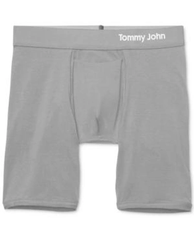 Shop Tommy John Men's Cool Boxer Briefs In Iron Grey