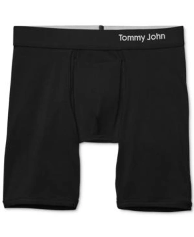 Shop Tommy John Men's Cool Boxer Briefs In Black