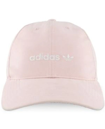Shop Adidas Originals Adidas Women's Originals Cotton Relaxed Cap In Baby Pink