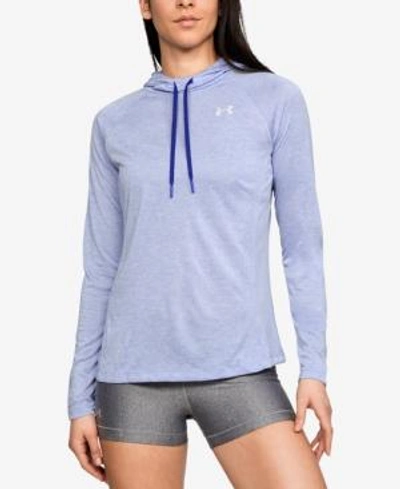 Shop Under Armour Ua Tech Hoodie In Talc Blue