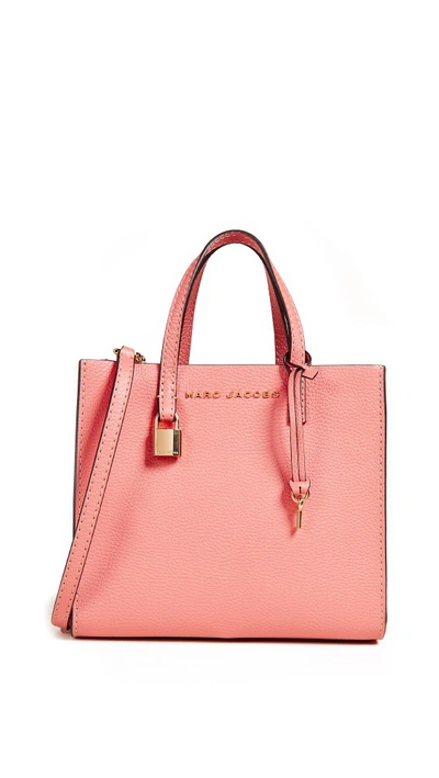 Shop Marc Jacobs Mini Grind Tote In Coral