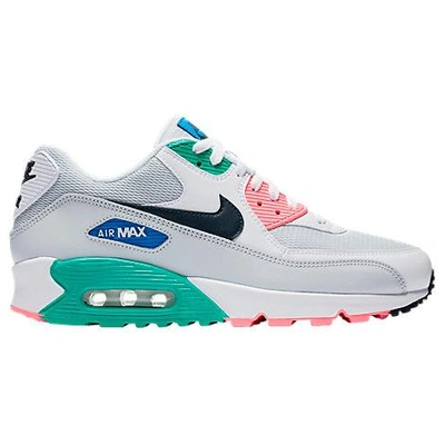 Nike Men's Air Max 90 Essential Casual Shoes, Pink/white/green | ModeSens