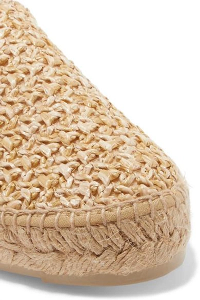 Shop Manebi Yucatan Raffia Espadrilles In Beige