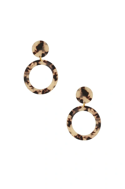 Shop Amber Sceats Bahai Earrings In Brown. In White Tortoise