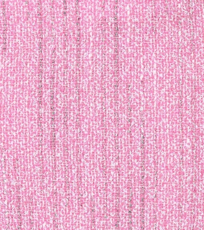 Shop Alessandra Rich Tweed Pencil Skirt In Pink
