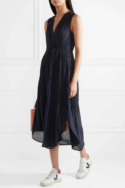 James perse 2025 pleated chiffon dress