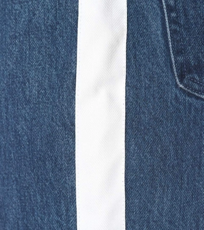 Shop Calvin Klein Jeans Est.1978 High-waisted Taped Jeans In Blue