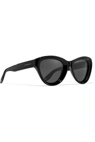 Shop Givenchy Cat-eye Acetate Sunglasses In Black