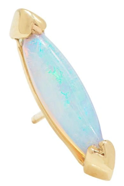 Shop Wwake Eye 14-karat Gold Opal Earring
