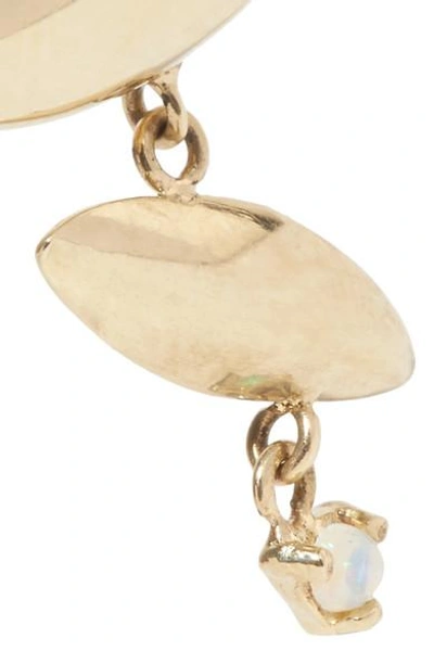Shop Wwake Formation 14-karat Gold Opal Earrings