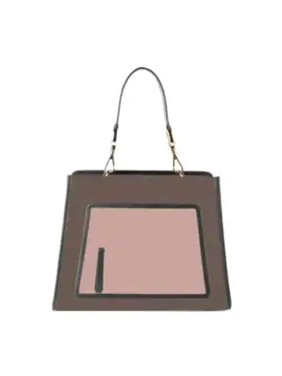 Shop Fendi Runaway Regular Two-tone Bag In Multi