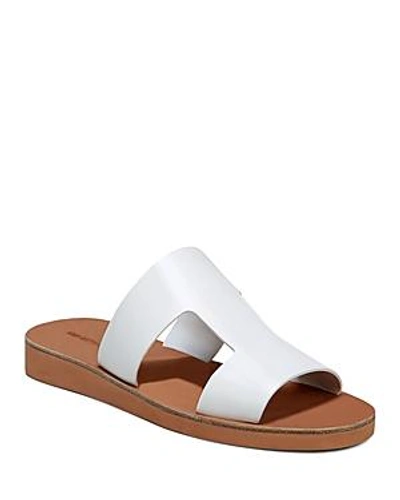 Shop Via Spiga Women's Blanka Leather Slide Sandals In Porcelain