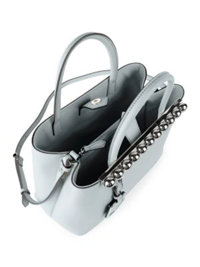 Shop Fendi Petite 2jours Pearl Crossbody Bag In Pearl Grey
