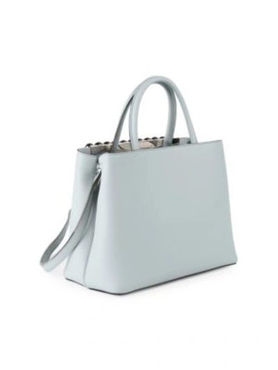 Shop Fendi Petite 2jours Pearl Crossbody Bag In Pearl Grey