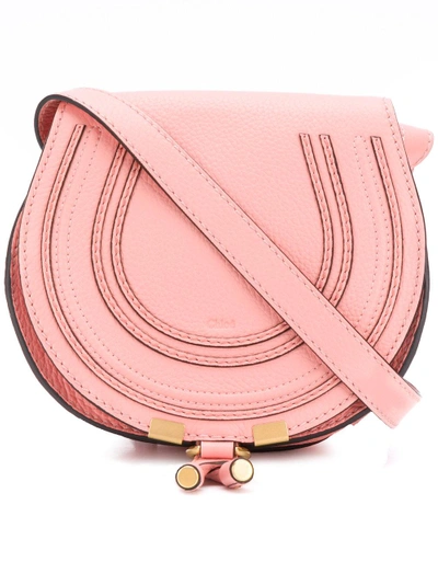 Shop Chloé Marcie Mini Bag - Pink In Pink & Purple