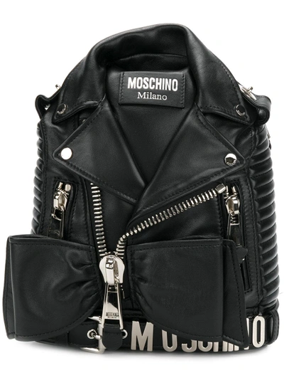 Shop Moschino Biker Shoulder Bag