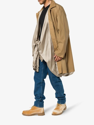 Shop Y/project Y / Project Inside Out Lining Parka In Nude&neutrals