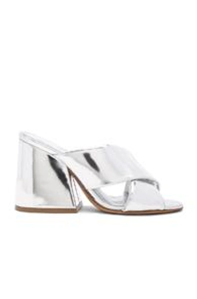 Shop Maison Margiela Mules In Metallics