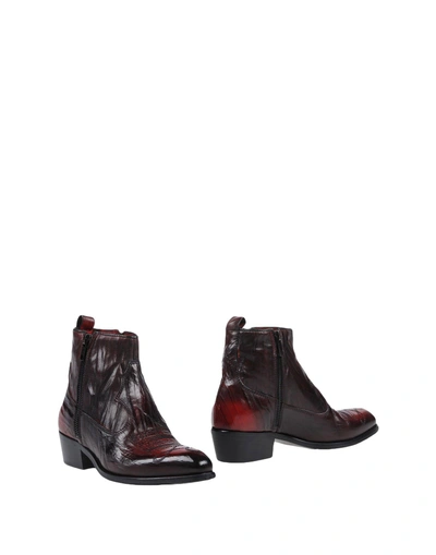 Shop Alexander Hotto Ankle Boot In Maroon