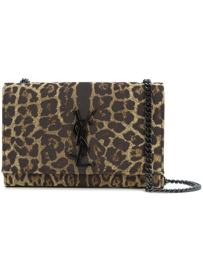 Shop Saint Laurent Kate Leopard Bag