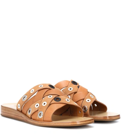 Shop Rag & Bone Hartley Leather Sandals In Brown