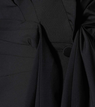Shop Alexander Wang Wool And Mohair Minidress In Black