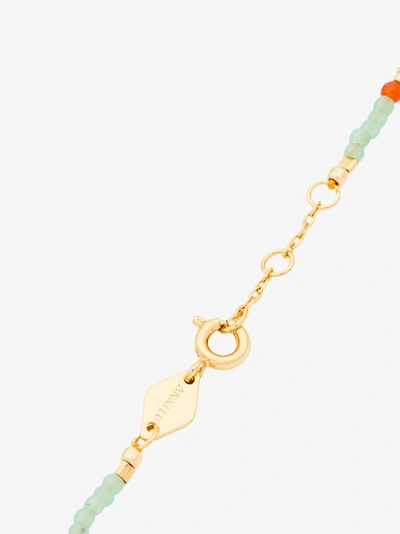 Shop Anni Lu Green, Red And Orange Peppy Gold Plated Bracelet