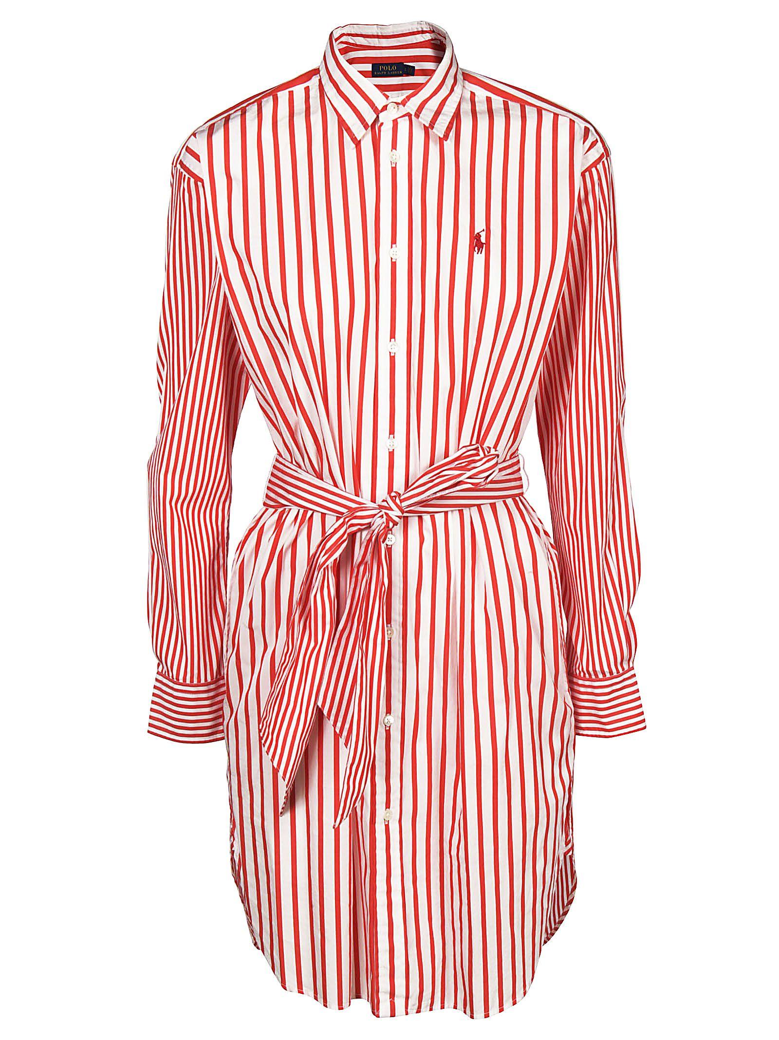 polo ralph lauren striped shirt dress