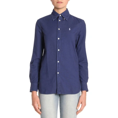 Shop Polo Ralph Lauren Shirt Shirt Women  In Blue