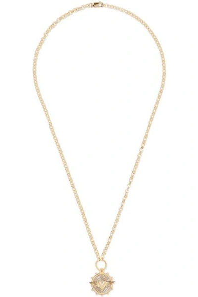 Shop Foundrae Wings 18-karat Gold Diamond Necklace