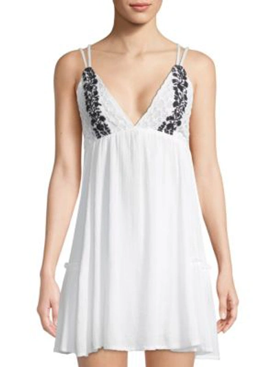 Shop L*space Eliana Embroidered Cotton Summer Dress In White