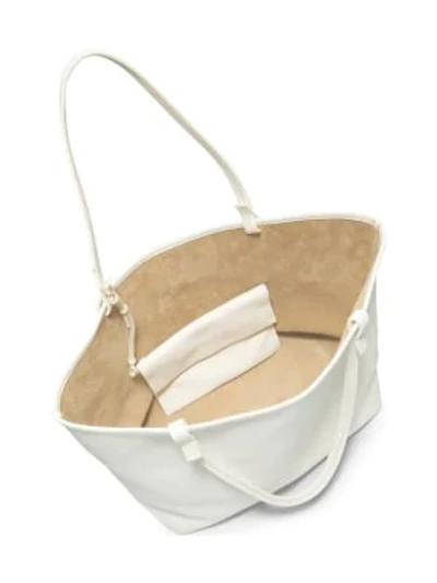 Shop The Row Park Grained Leather Tote In Beige