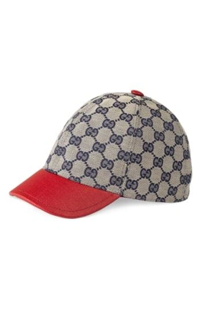 Shop Gucci 'junior' Check Hat In Multi