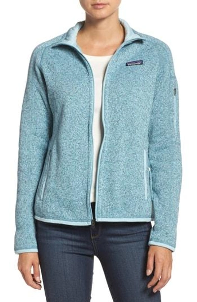 Shop Patagonia 'better Sweater' Jacket In Tubular Blue W/ Crevasse Blue