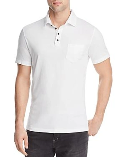 Shop M Singer Magic Wash Pocket Polo Shirt In White