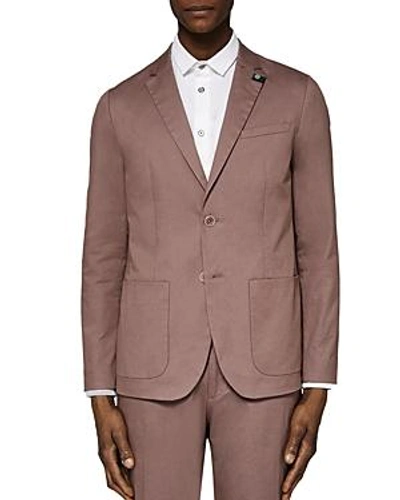 Shop Ted Baker Cliford Piece Dyed Regular Fit Sport Coat In Pink