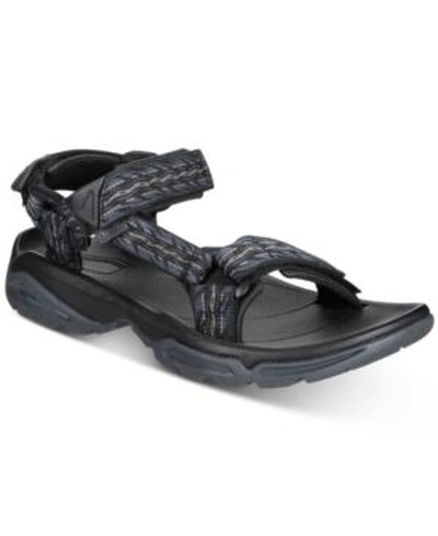 Shop Teva Men's M Terra Fi 4 Water-resistant Sandals Men's Shoes In Firetread Midnight
