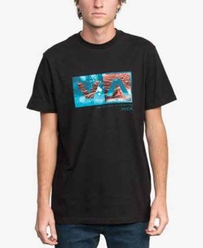 Shop Rvca Men's Big Bang Balance T-shirt In Black