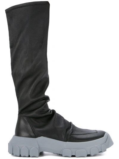 Shop Rick Owens Stretch Hiking Sock Sneakers - Black