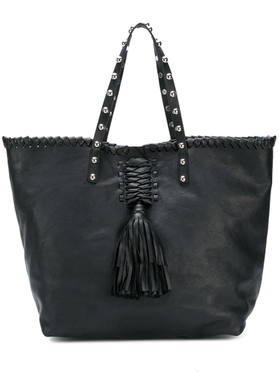 Shop Red Valentino Studded Tassel Tote
