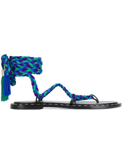 Shop Philosophy Di Lorenzo Serafini Rope-tie Sandals - Multicolour