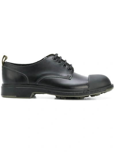 Shop Pezzol 1951 Classic Derby Shoes - Black