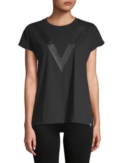 Shop X By Gottex Lazy Day Short-sleeve Top In Black