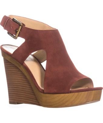 michael kors red wedges