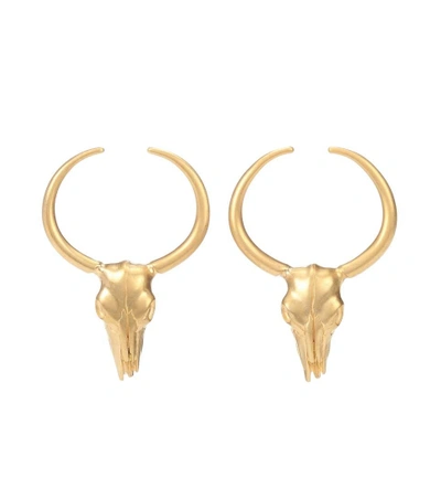 Shop Chloé Rita Hoop Earrings In Gold