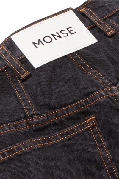 Shop Monse Distressed Boyfriend Jeans In Black