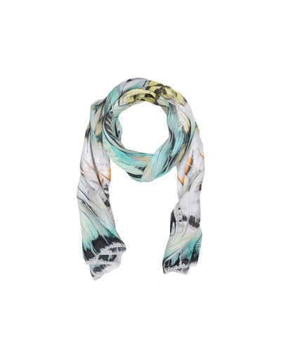 Shop Roberto Cavalli Scarves In Light Green