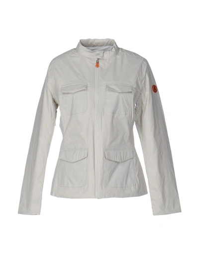 Shop Save The Duck Jackets In Light Grey