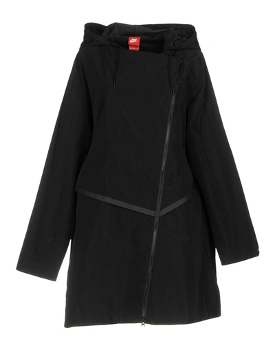 Shop Nike Double Breasted Pea Coat In Black