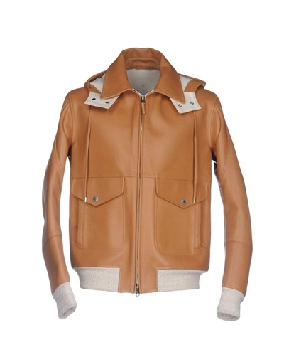 Shop Umit Benan Jackets In Camel